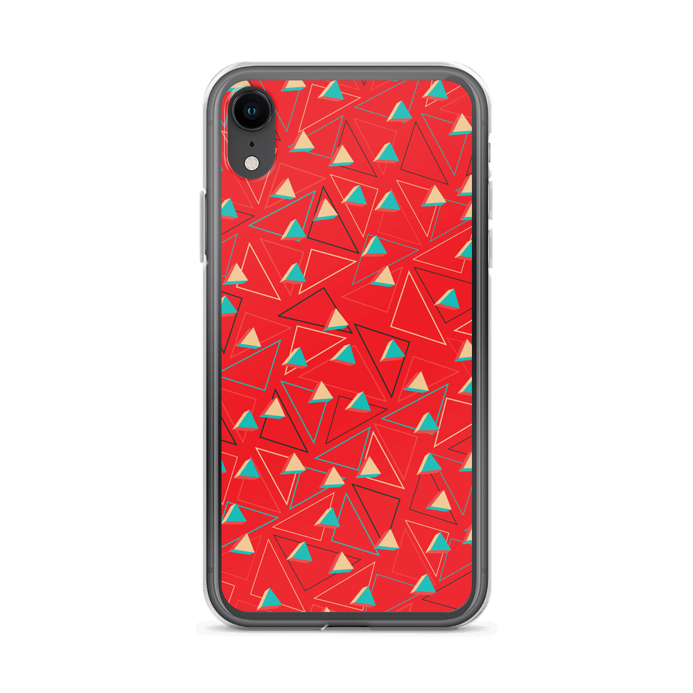 Triangular Candied Red iPhone Case TeeSpect