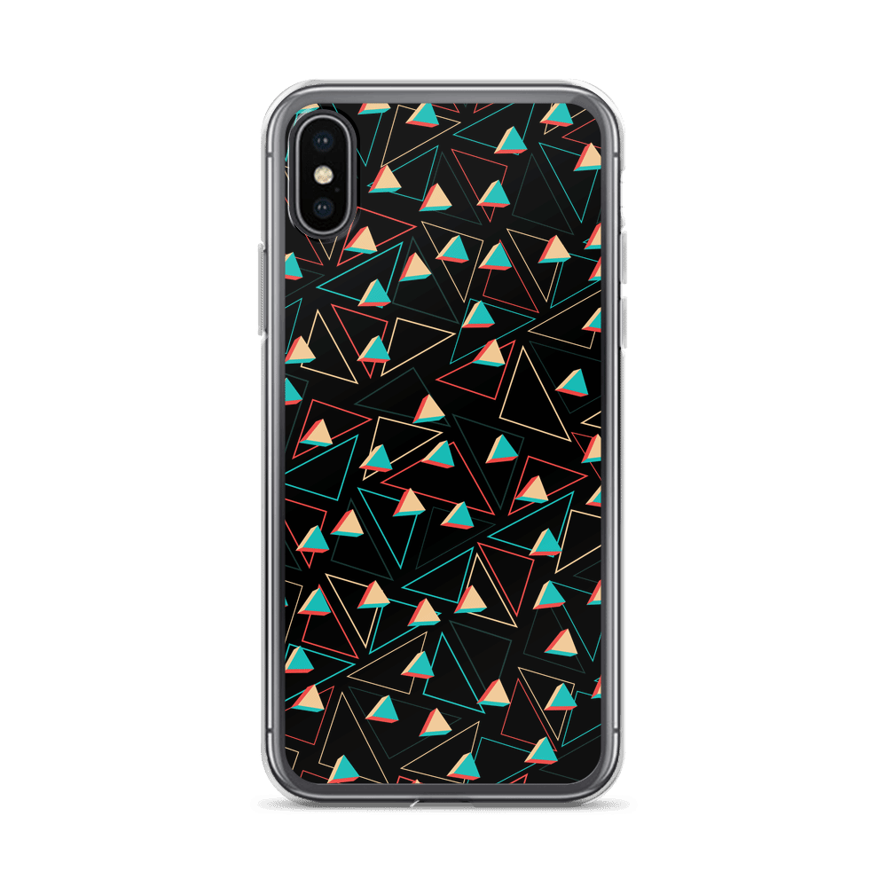 Triangular Candied Black iPhone Case TeeSpect