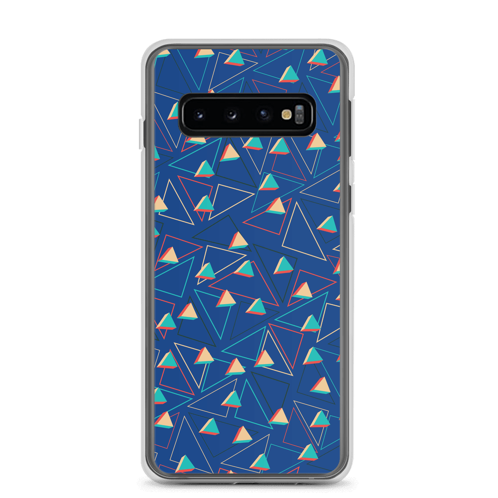 Triangular Candied Blue Samsung Case TeeSpect