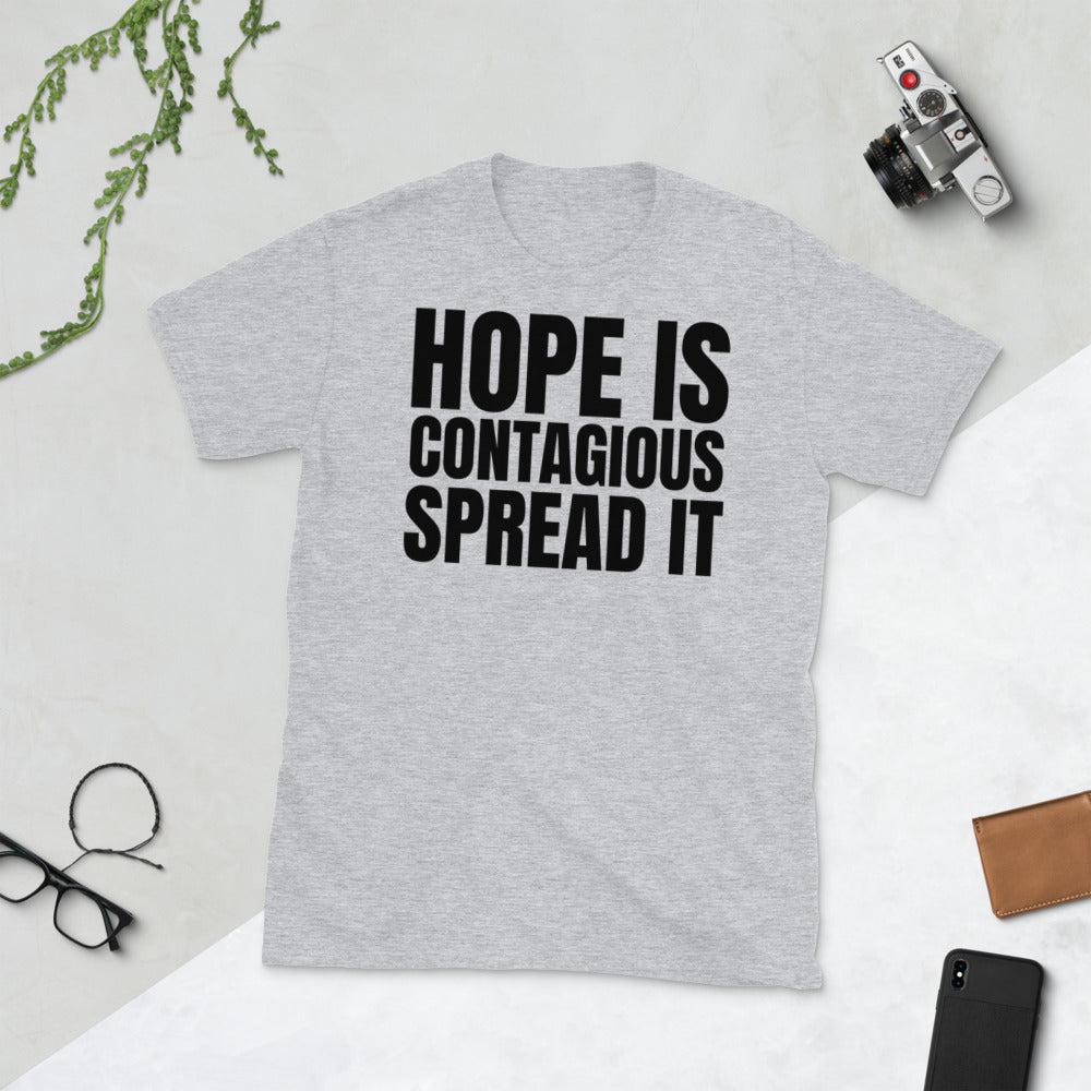 Hope Is Contagious Spread It Unisex Softstyle Short-Sleeve T-Shirt TeeSpect