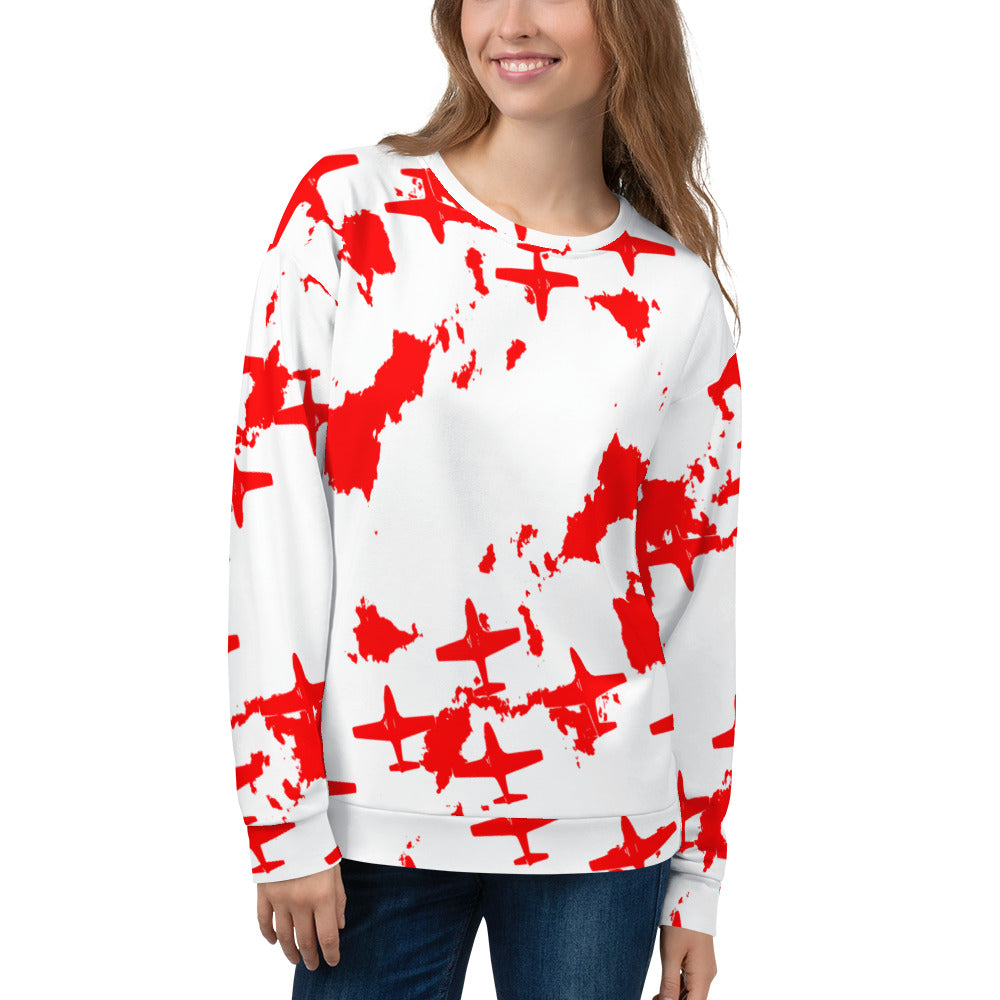 Fighter Plane Squadron Soft Cotton Brushed Fleece Unisex Sweatshirt TeeSpect