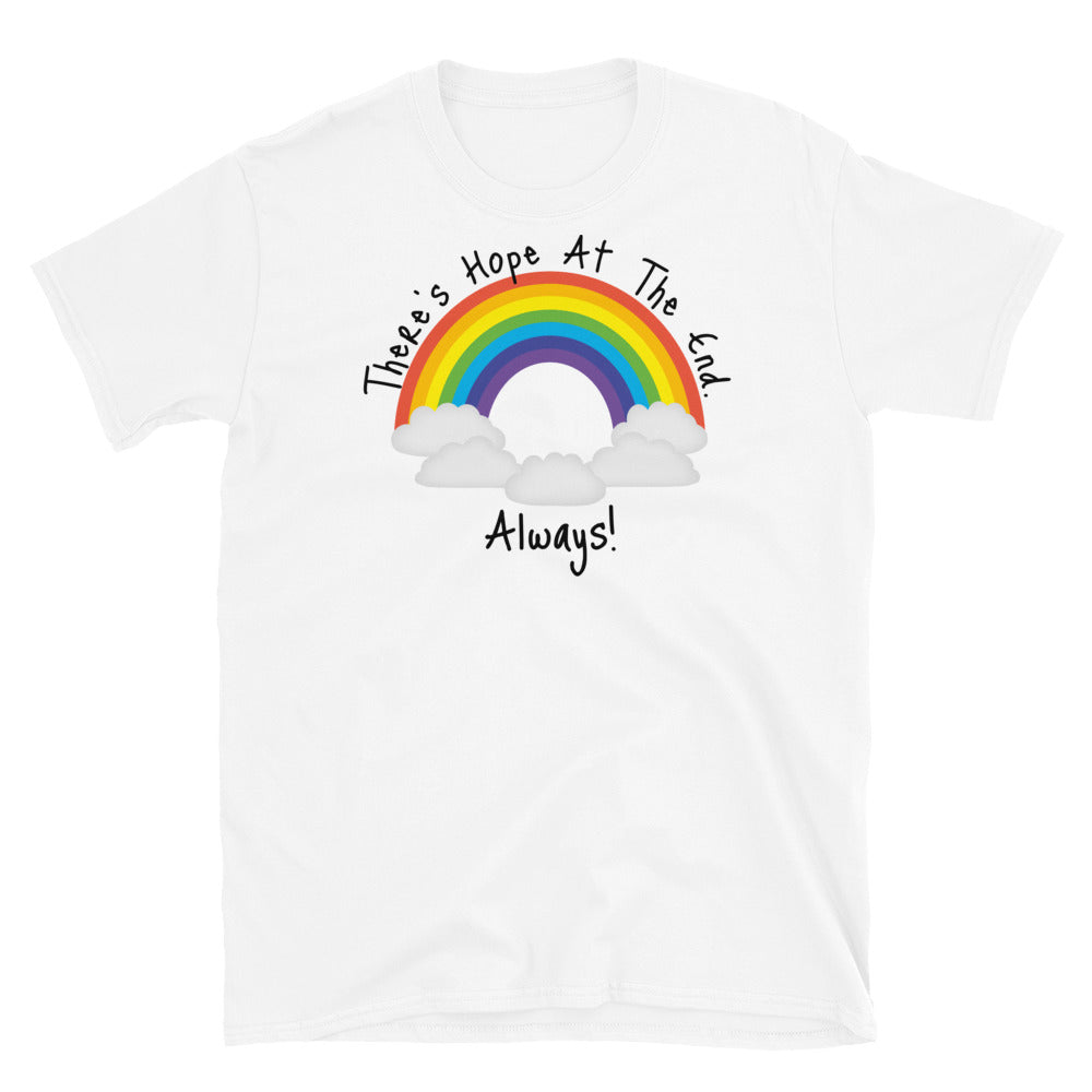 There's Hope At The End Always Unisex Softstyle Short-Sleeve T-Shirt TeeSpect