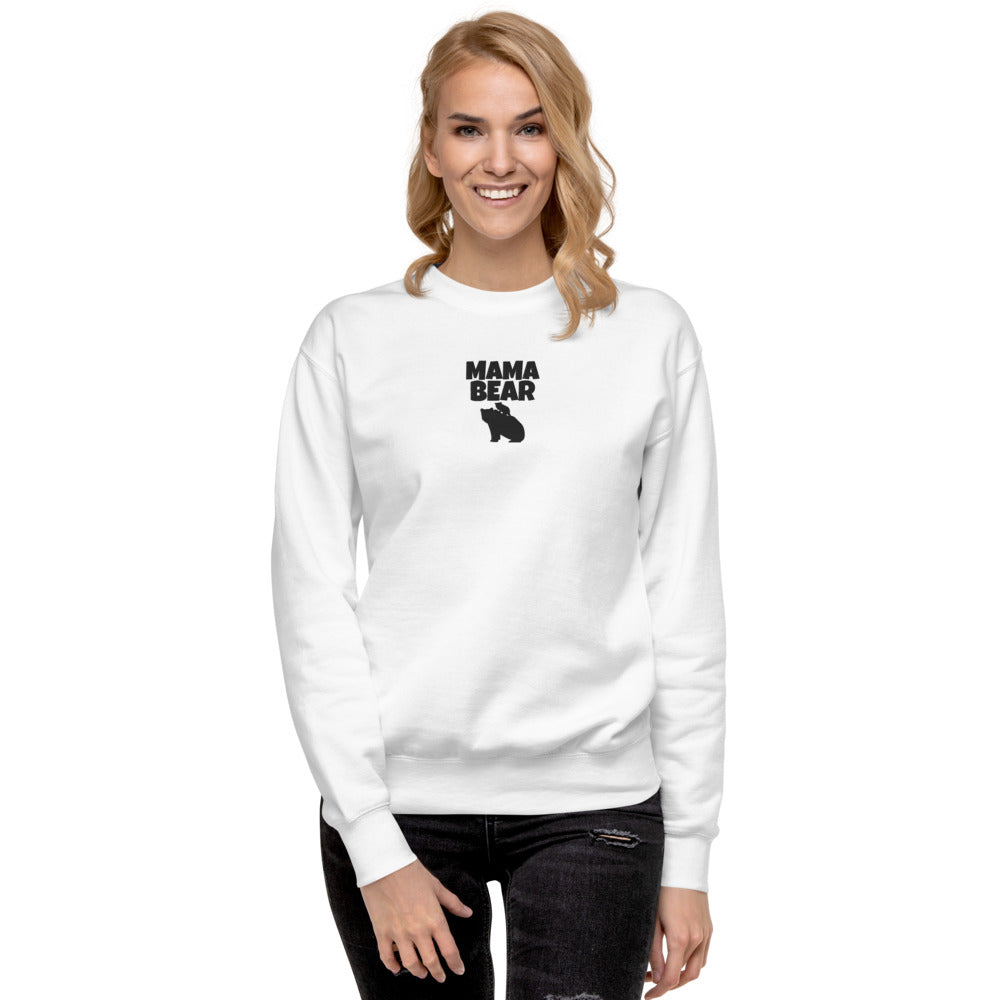 BOLD Mama Bear Embroidered Unisex Fleece Pullover TeeSpect