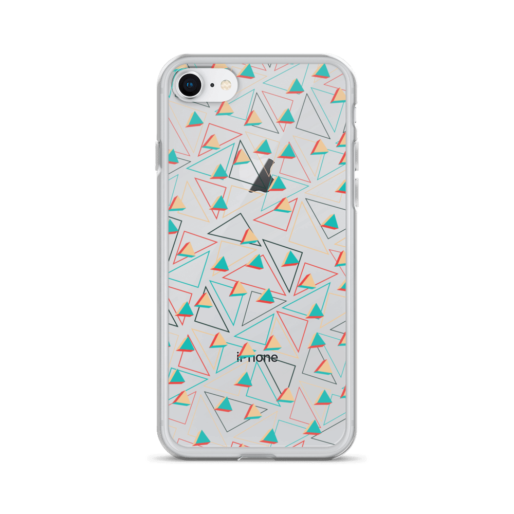Triangular Candied Clear iPhone Case TeeSpect