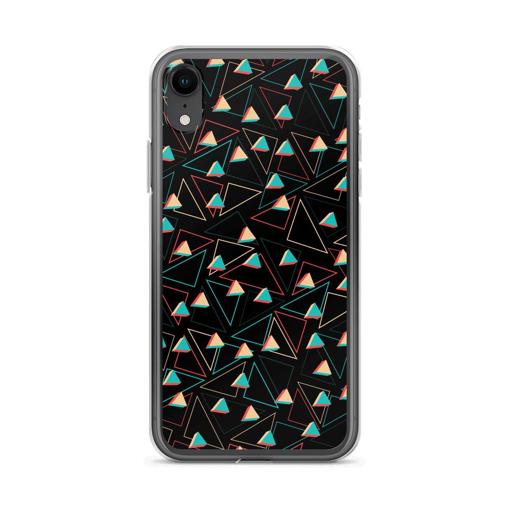 Triangular Candied Black iPhone Case TeeSpect