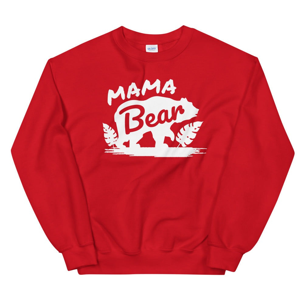 Mama Bear, Warm, Soft Feel, Pre-Shrunk Classic Fit Crew Neck Sweatshirt TeeSpect