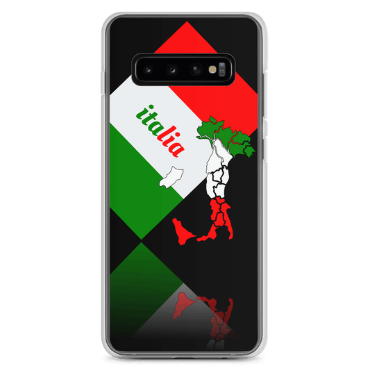 Elegant Italia - Italy Flag And Map Samsung Black Case TeeSpect