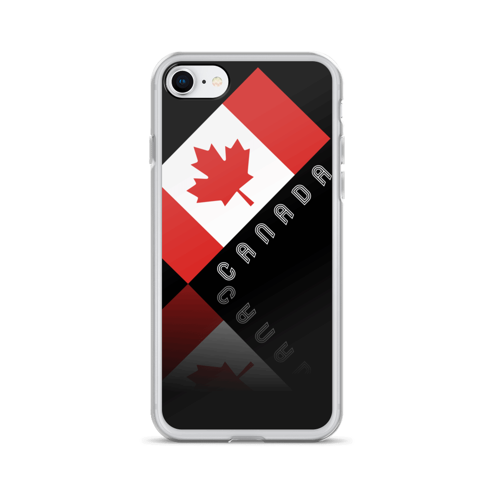 Elegant Maple Leaf Canada iPhone Black Case TeeSpect