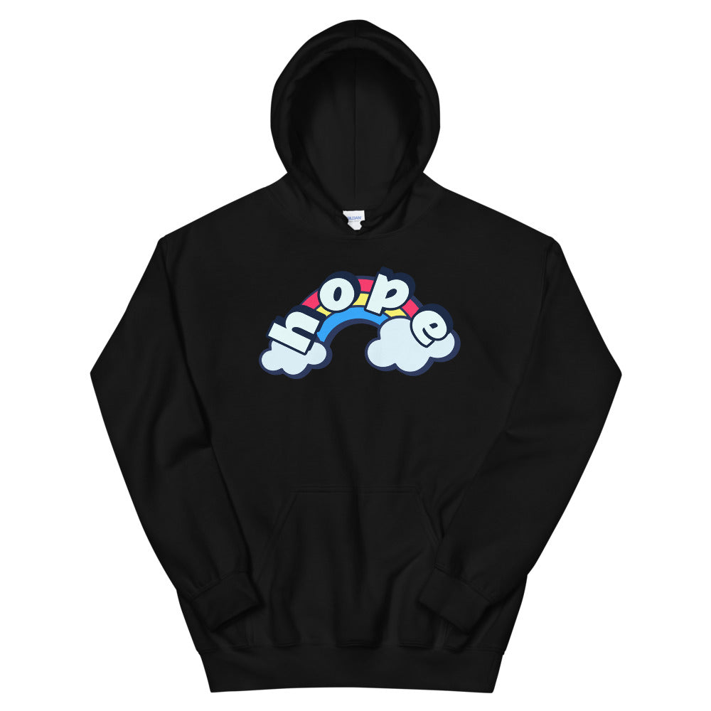 Bubblegum Hope Rainbow Clouds Soft, Smooth, Stylish Unisex Heavy Blend Hoodie TeeSpect