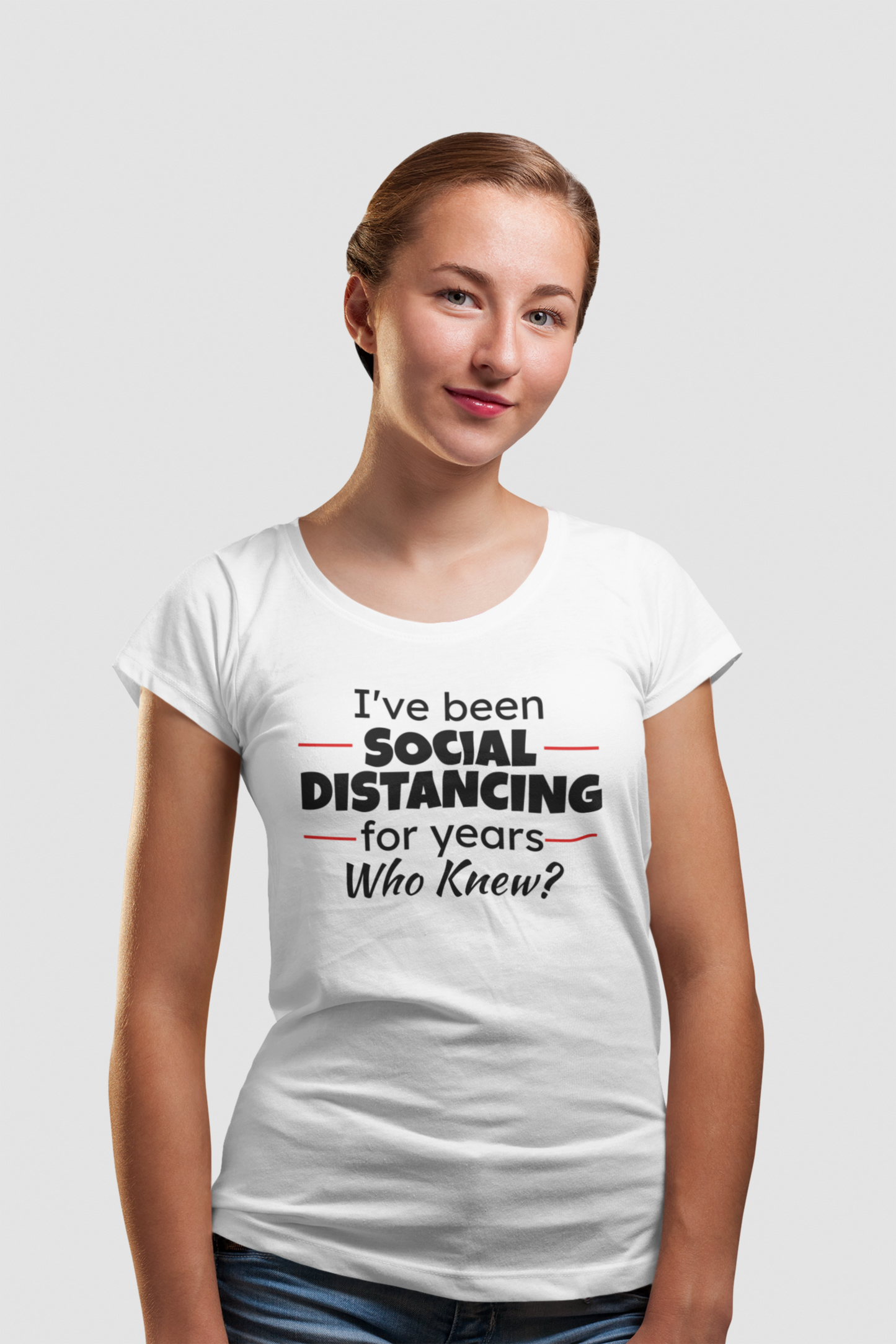 I've Been Social Distancing For Years Softstyle Short-Sleeve Unisex T-Shirt TeeSpect