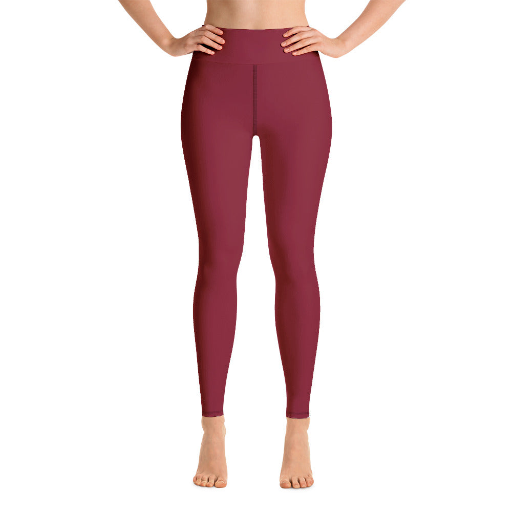 All-Over Print Multi Colors Super Soft, Stretchy, Comfortable, Single Red Stripe Yoga Leggings With Pockets TeeSpect