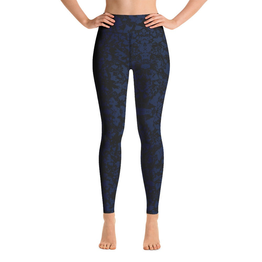 Mid Autumn Leaf Parade Multi Colors Super Soft, Stretchy, Comfortable Yoga Leggings With Pockets TeeSpect