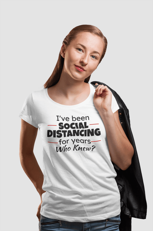 I've Been Social Distancing For Years Softstyle Short-Sleeve Unisex T-Shirt TeeSpect