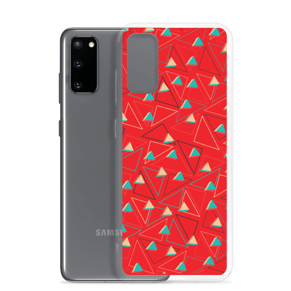 Triangular Candied Red Samsung Case TeeSpect