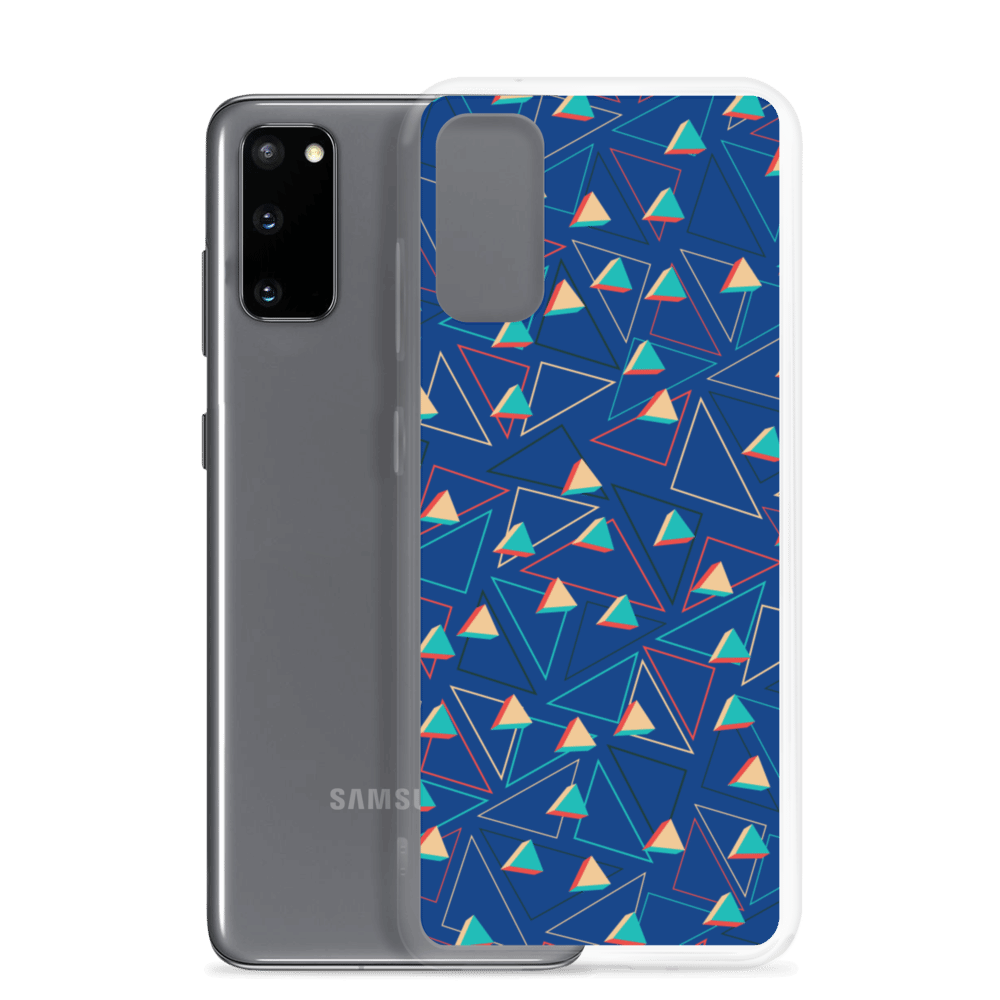 Triangular Candied Blue Samsung Case TeeSpect