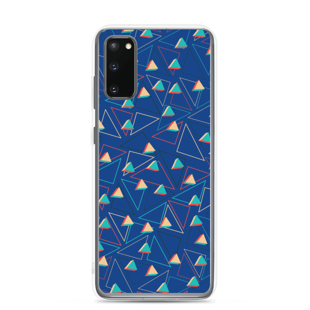 Triangular Candied Blue Samsung Case TeeSpect