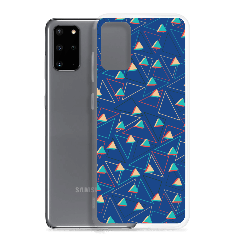 Triangular Candied Blue Samsung Case TeeSpect
