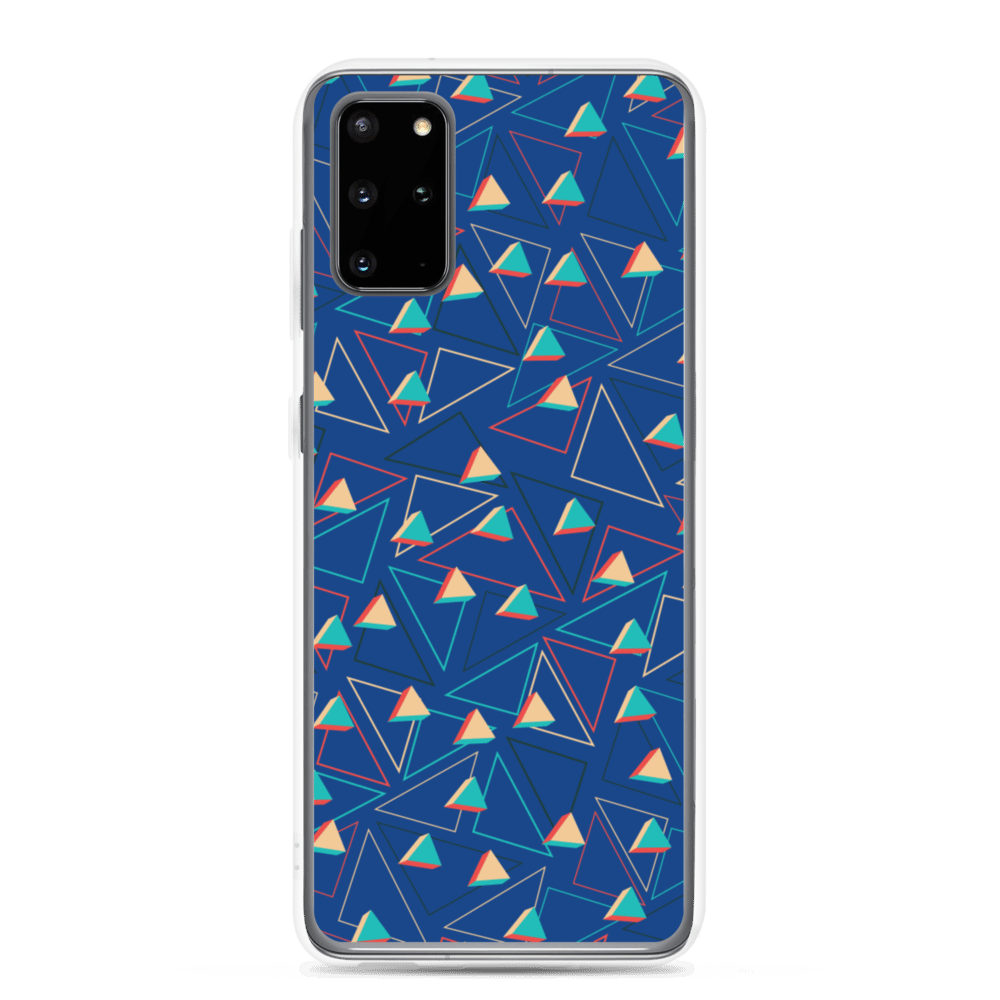 Triangular Candied Blue Samsung Case TeeSpect