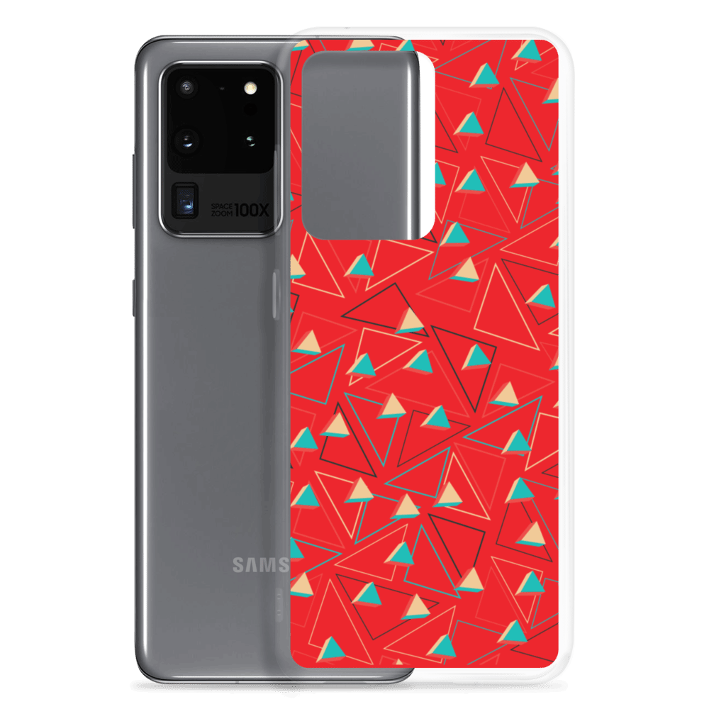 Triangular Candied Red Samsung Case TeeSpect