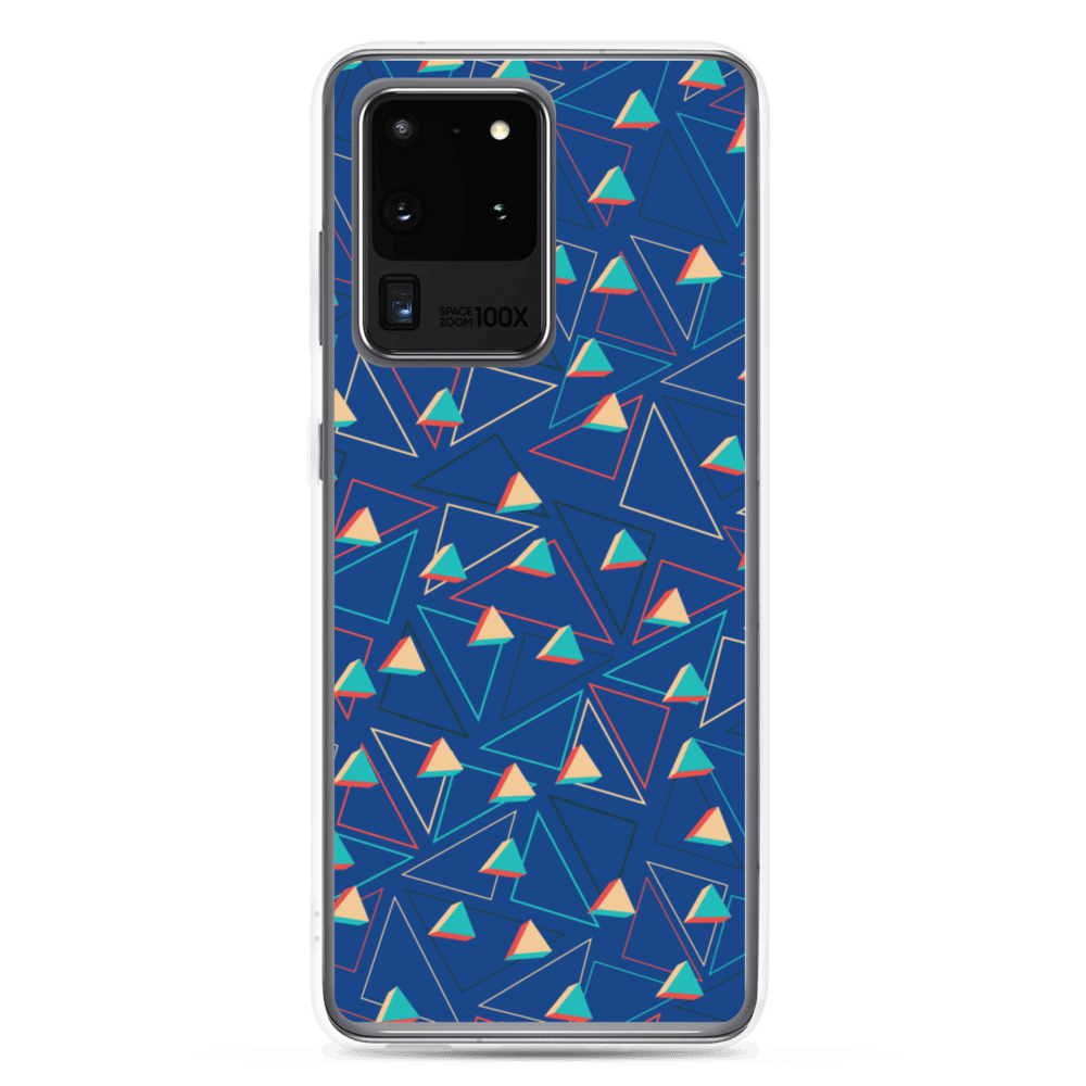 Triangular Candied Blue Samsung Case TeeSpect