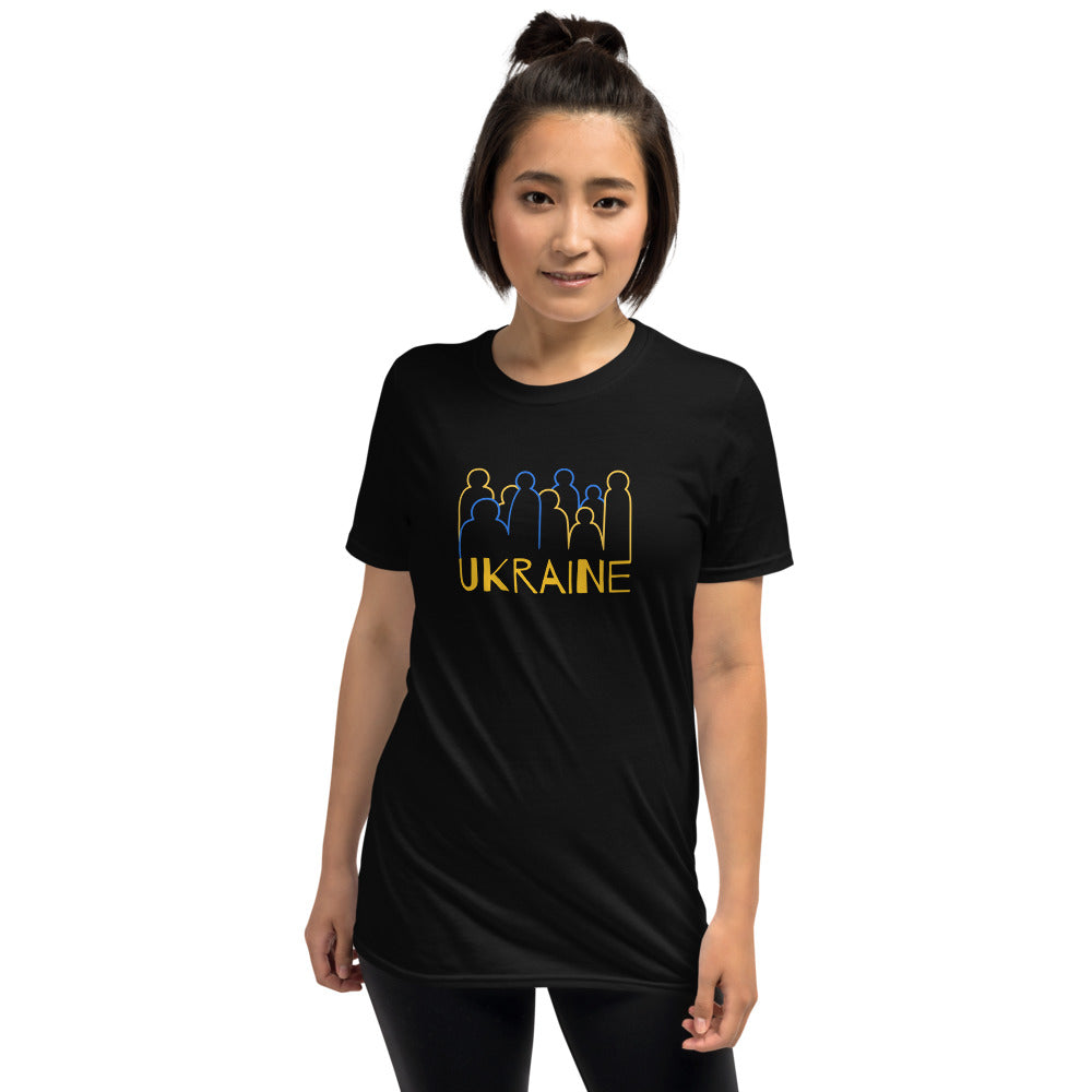 Ukraine Crowd Short-Sleeve Unisex T-Shirt TeeSpect
