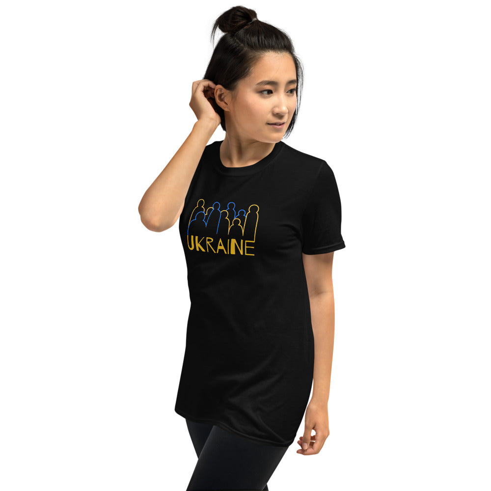 Ukraine Crowd Short-Sleeve Unisex T-Shirt TeeSpect