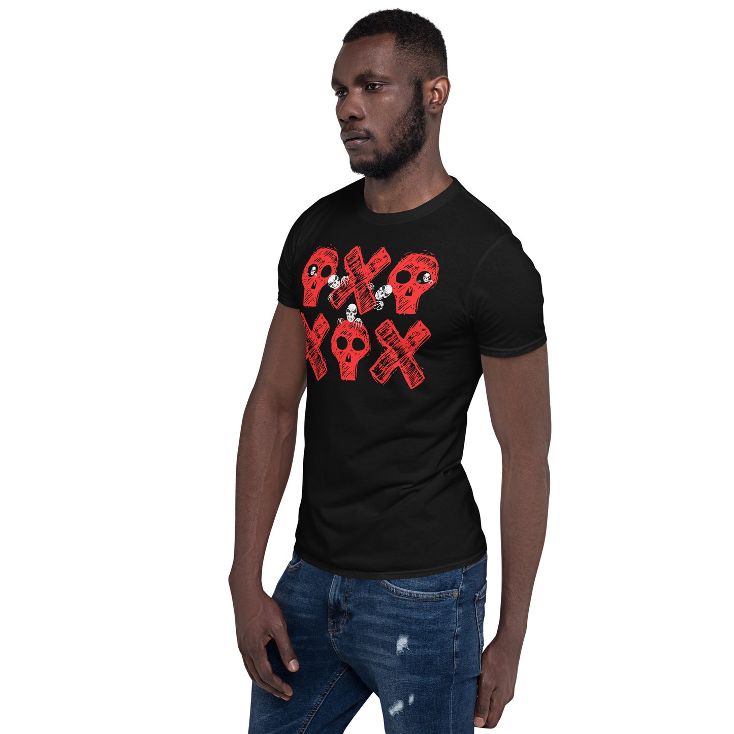 Spooky Show Peek-A-Boo Halloween Ghouls Unisex Basic Softstyle Short-Sleeve T-Shirt TeeSpect