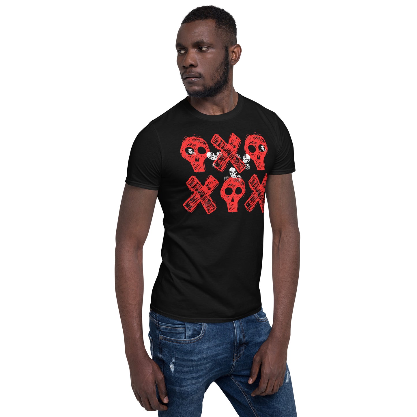 Spooky Show Peek-A-Boo Halloween Ghouls Unisex Basic Softstyle Short-Sleeve T-Shirt TeeSpect
