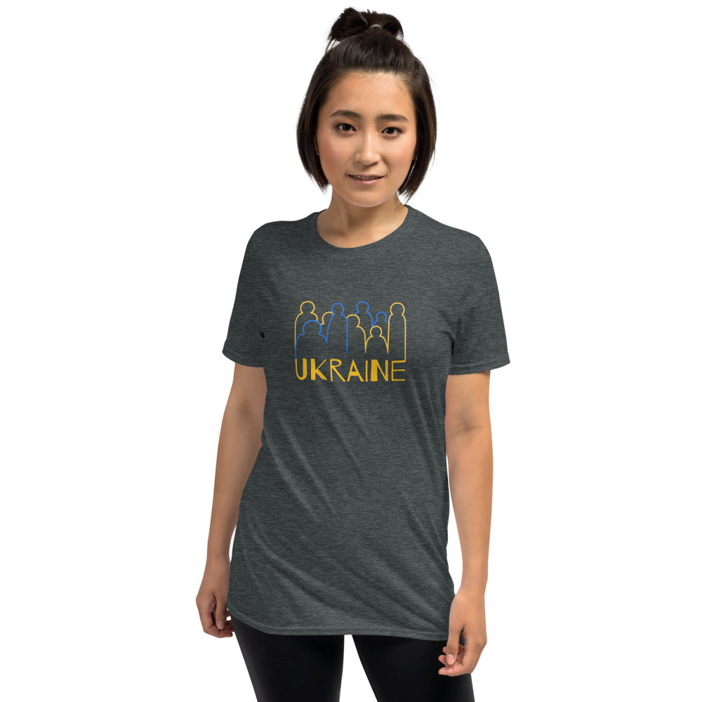 Ukraine Crowd Short-Sleeve Unisex T-Shirt TeeSpect