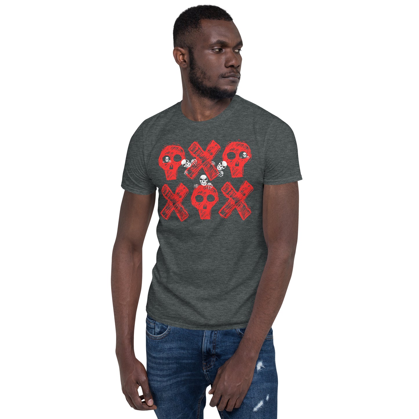 Spooky Show Peek-A-Boo Halloween Ghouls Unisex Basic Softstyle Short-Sleeve T-Shirt TeeSpect