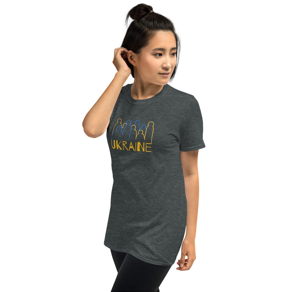 Ukraine Crowd Short-Sleeve Unisex T-Shirt TeeSpect