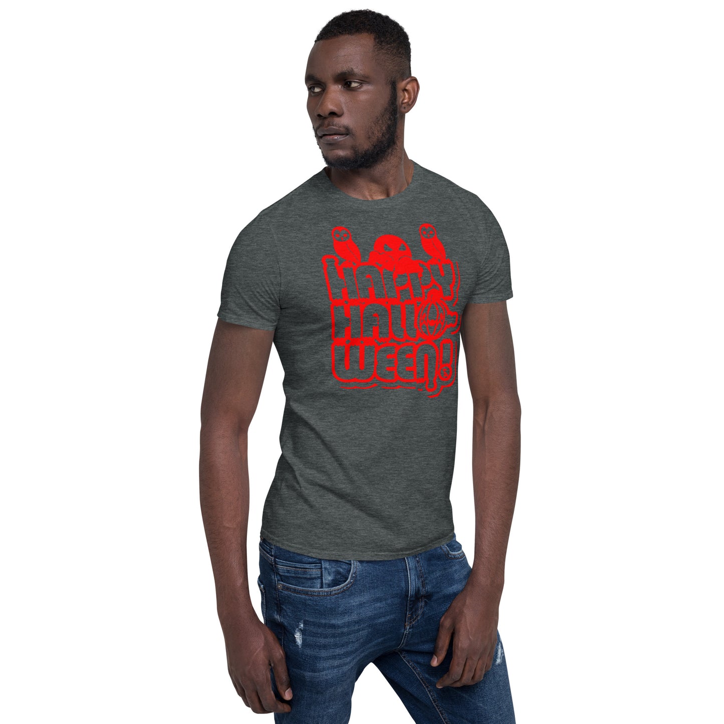 Happy Halloween! Unisex Basic Softstyle Short-Sleeve T-Shirt TeeSpect
