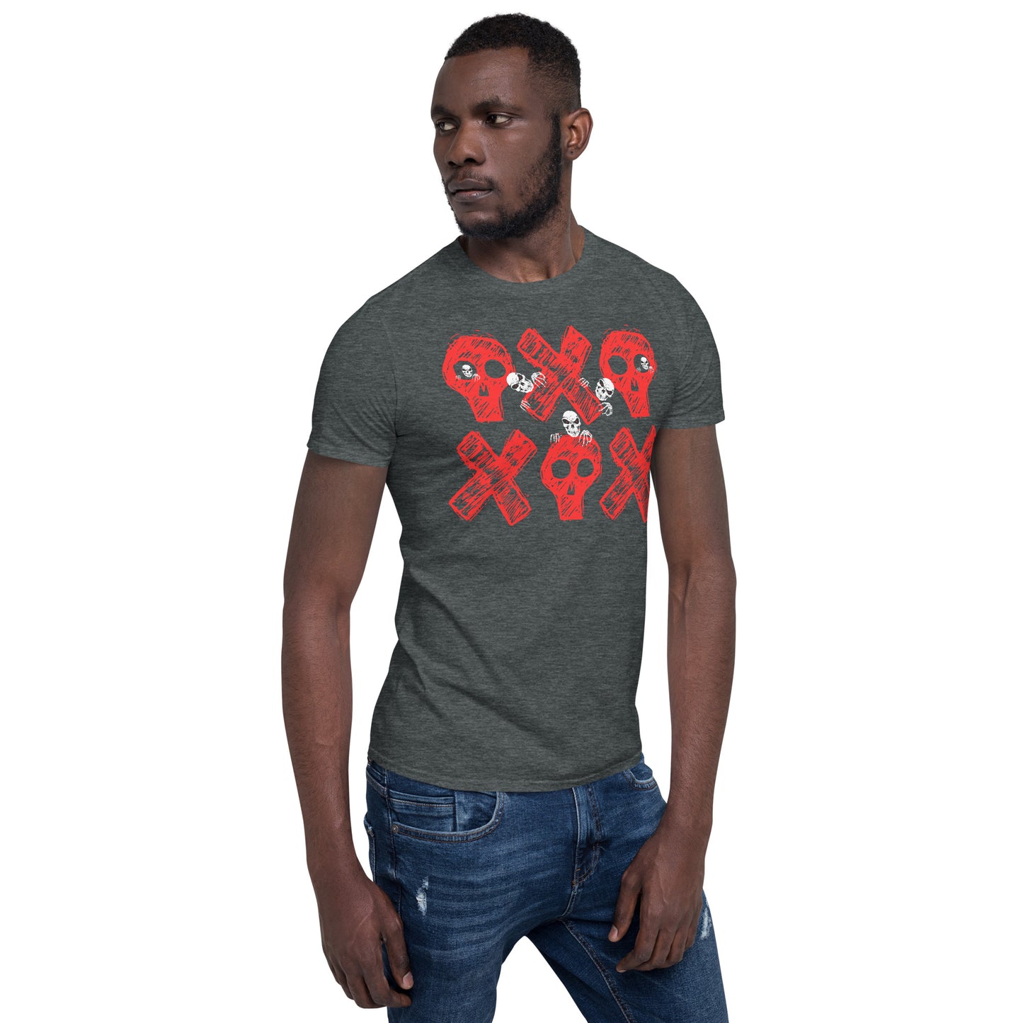 Spooky Show Peek-A-Boo Halloween Ghouls Unisex Basic Softstyle Short-Sleeve T-Shirt TeeSpect