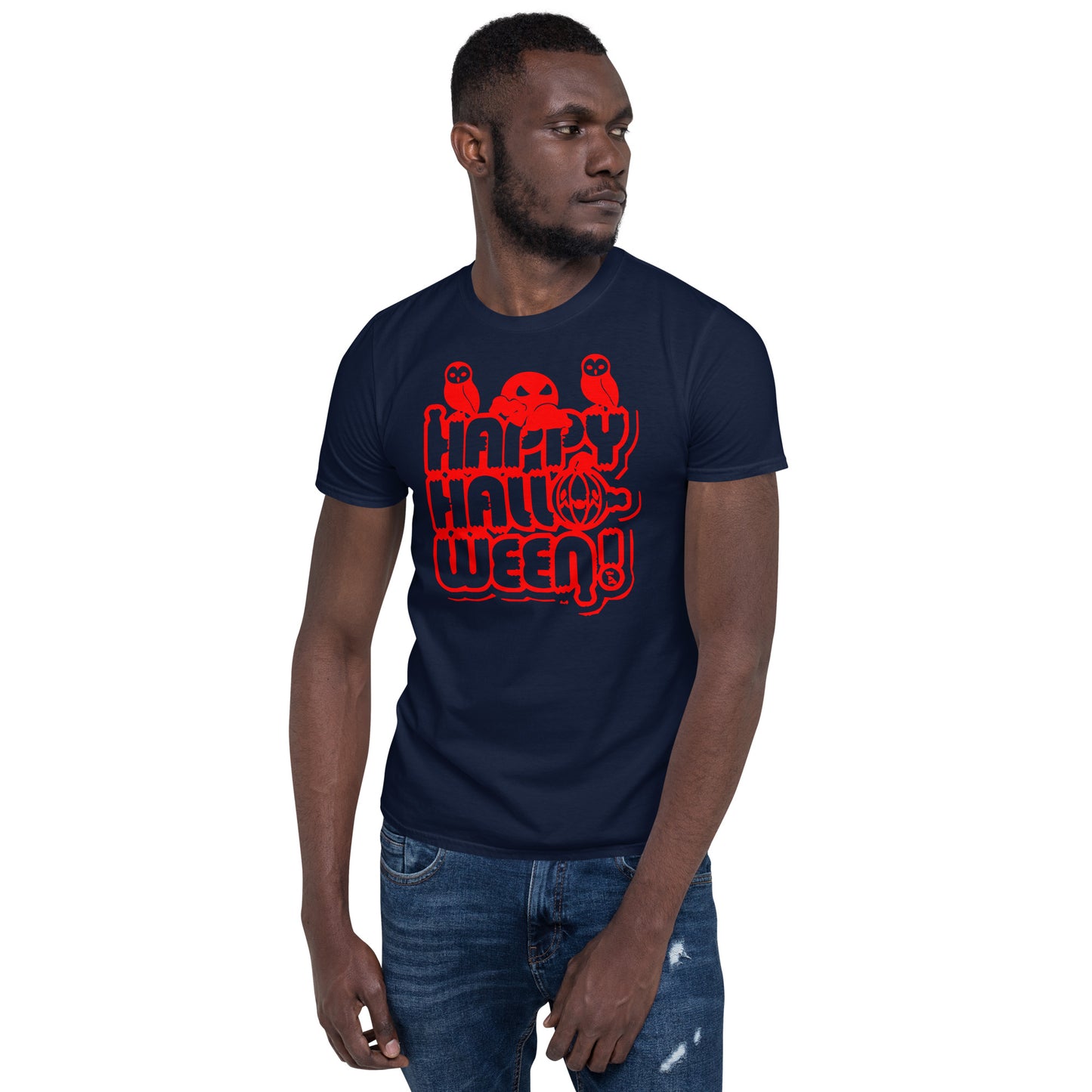 Happy Halloween! Unisex Basic Softstyle Short-Sleeve T-Shirt TeeSpect