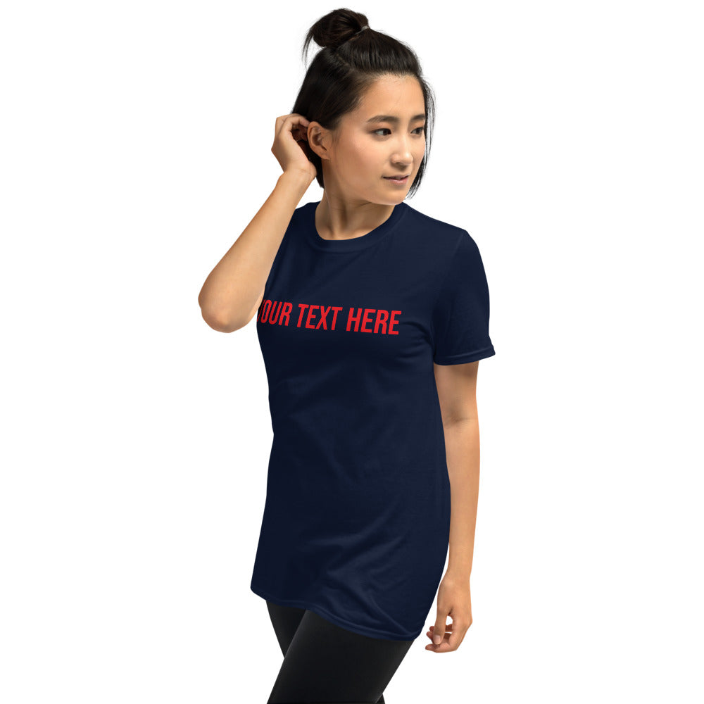 Custom Text - Name Personalized Unisex Basic Softstyle T-Shirt | Gildan 64000 TeeSpect