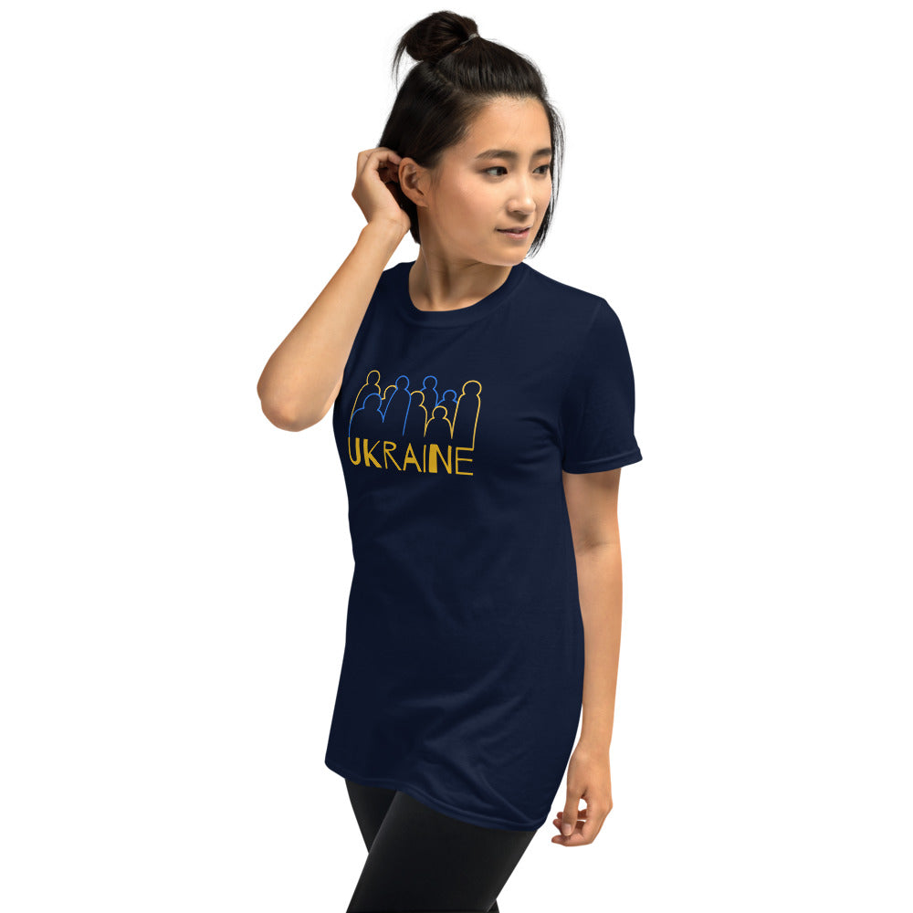 Ukraine Crowd Short-Sleeve Unisex T-Shirt TeeSpect