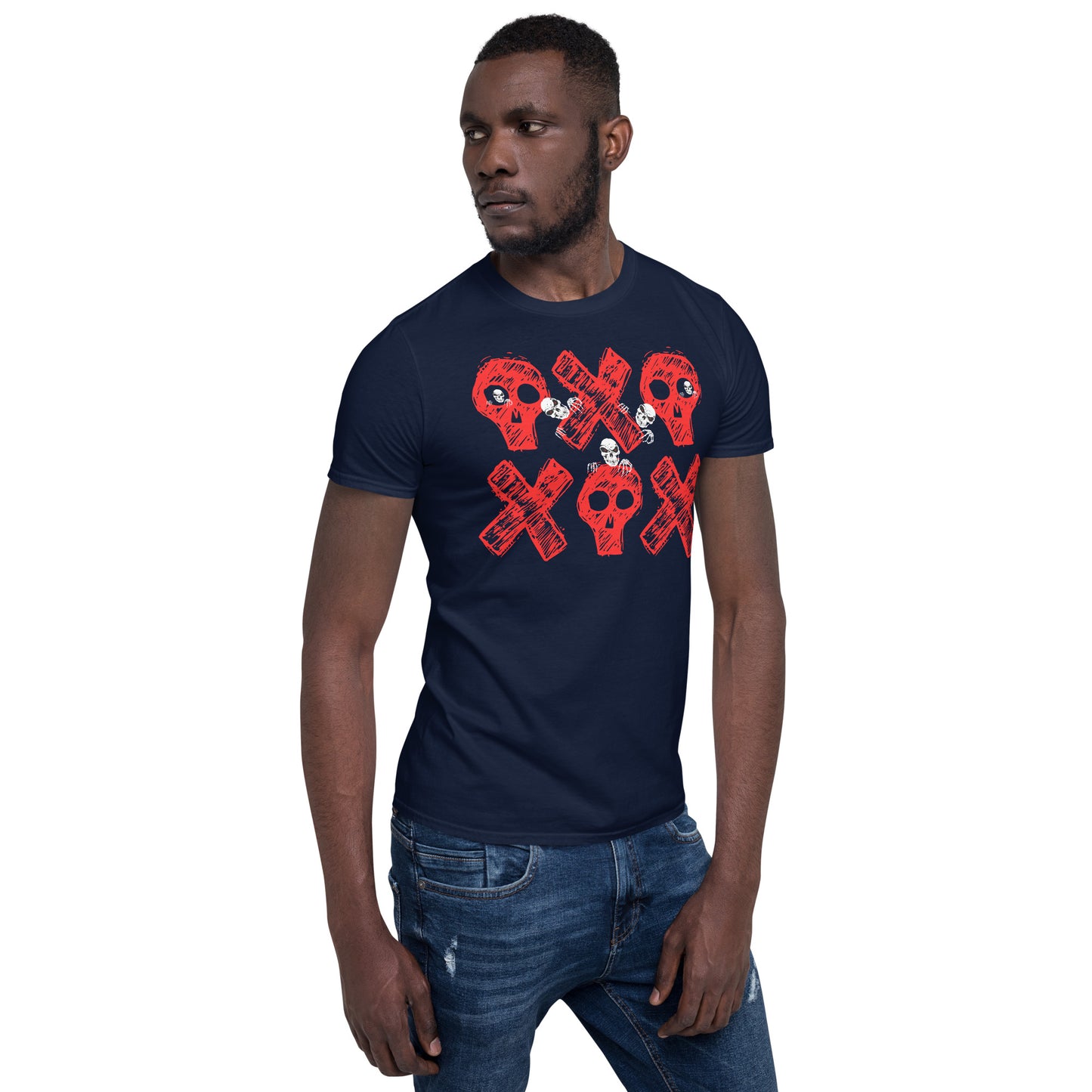 Spooky Show Peek-A-Boo Halloween Ghouls Unisex Basic Softstyle Short-Sleeve T-Shirt TeeSpect