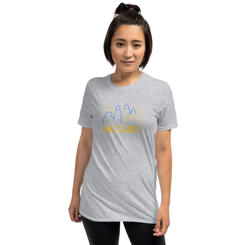 Ukraine Crowd Short-Sleeve Unisex T-Shirt TeeSpect