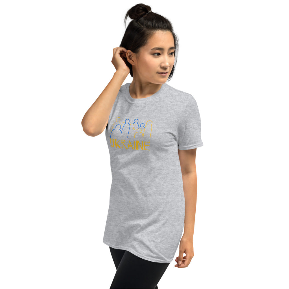 Ukraine Crowd Short-Sleeve Unisex T-Shirt TeeSpect