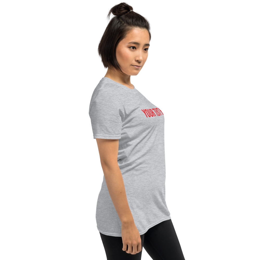 Custom Text - Name Personalized Unisex Basic Softstyle T-Shirt | Gildan 64000 TeeSpect