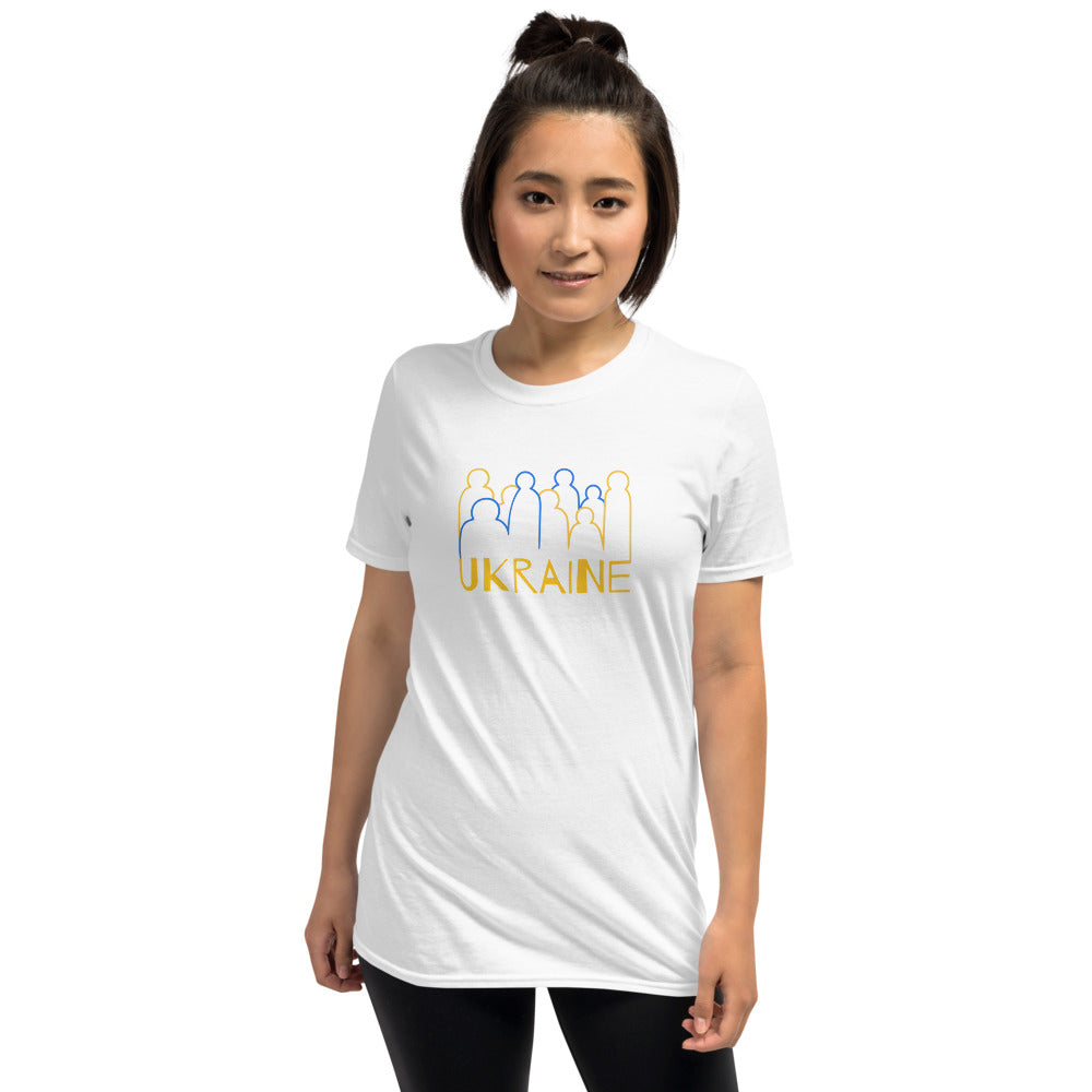 Ukraine Crowd Short-Sleeve Unisex T-Shirt TeeSpect