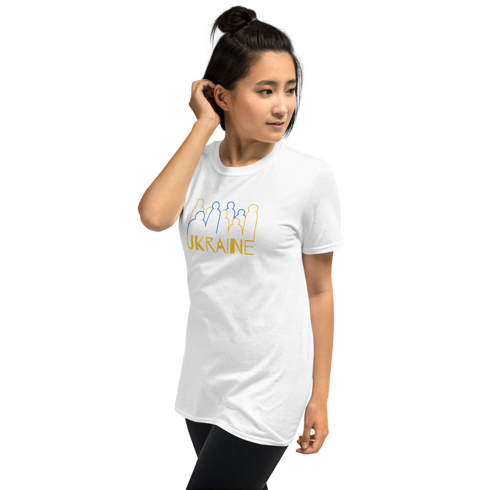 Ukraine Crowd Short-Sleeve Unisex T-Shirt TeeSpect