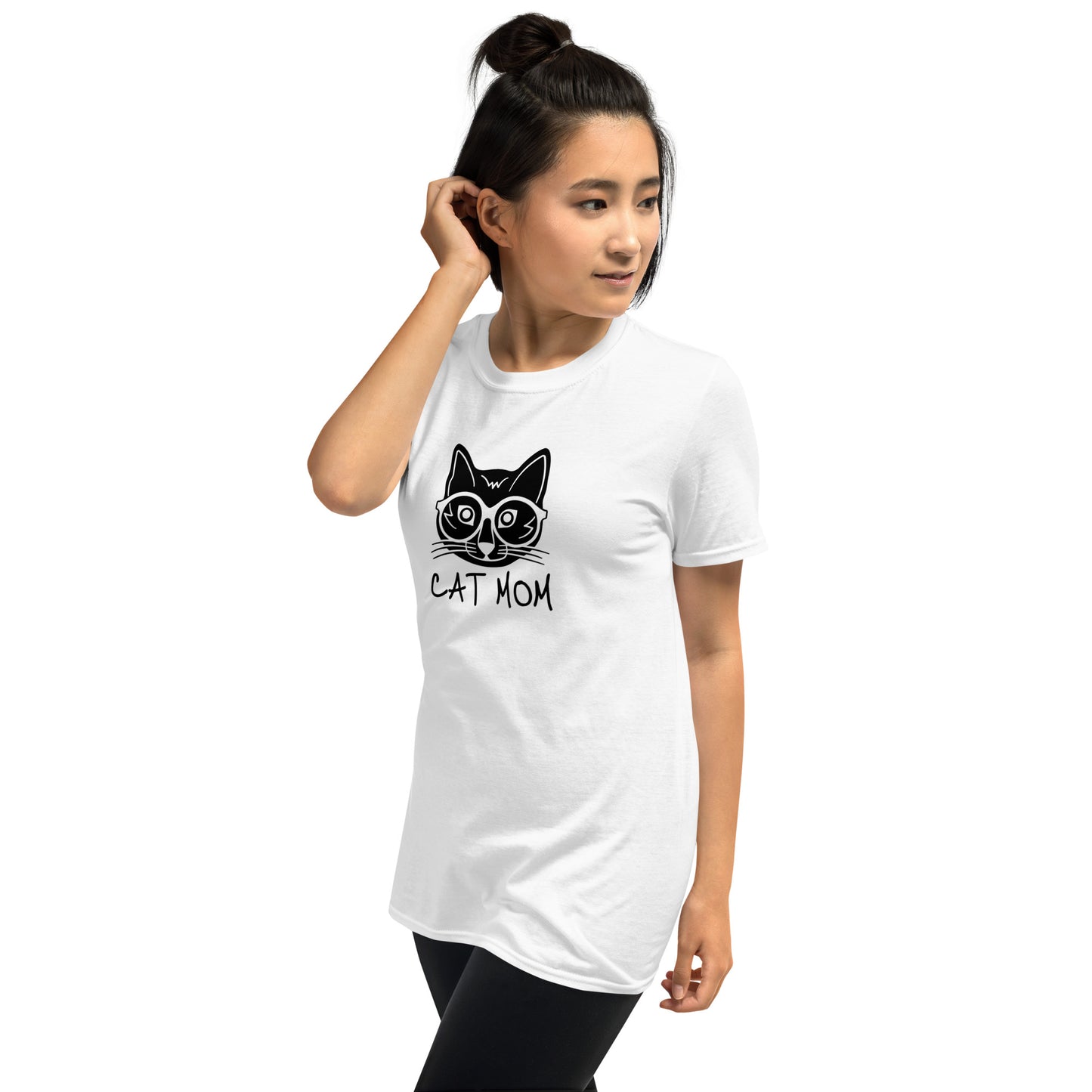 Cat Mom Unisex Softstyle Short-Sleeve T-Shirt TeeSpect