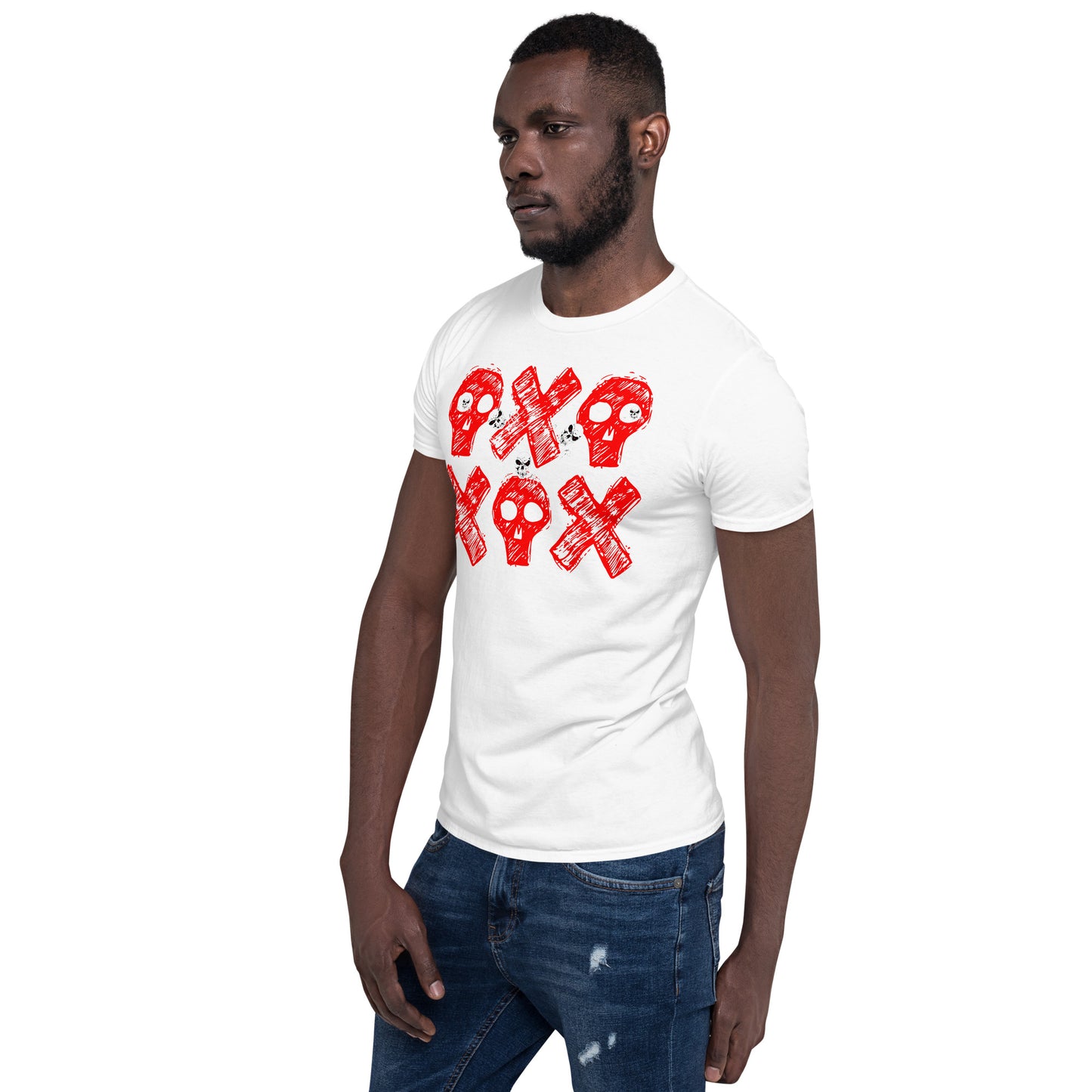 Spooky Show Peek-A-Boo Halloween Ghouls Unisex Basic Softstyle Short-Sleeve T-Shirt TeeSpect