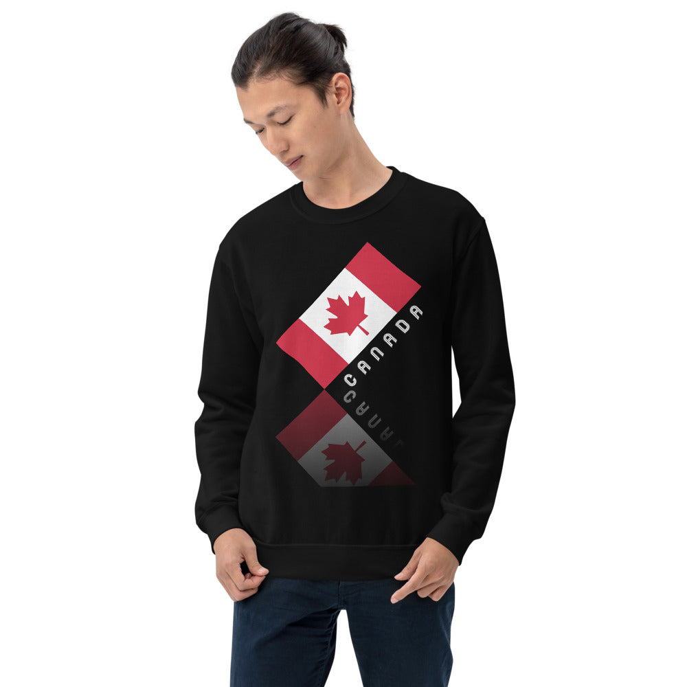 Elegant Maple Leaf Canada Unisex Crew Neck Sweatshirt TeeSpect