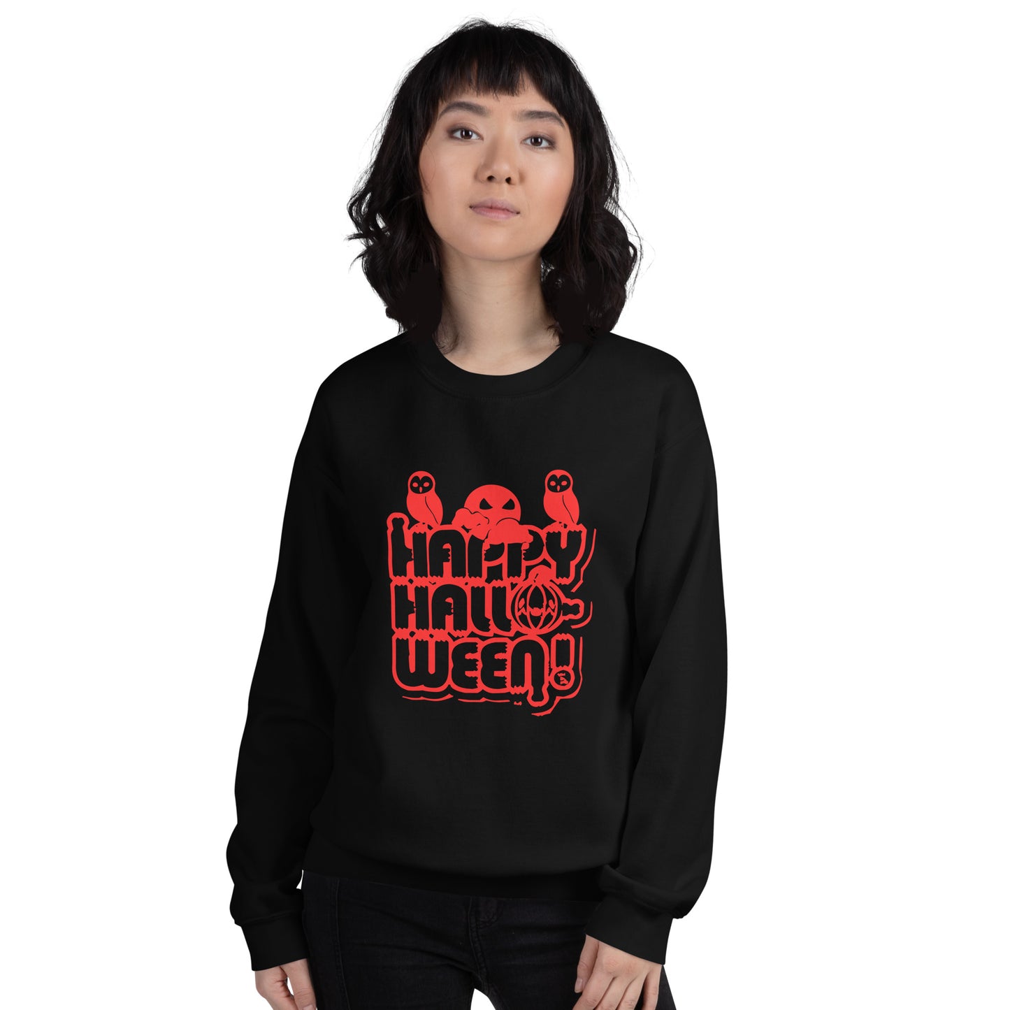 Happy Halloween! Unisex Crew Neck Sweatshirt TeeSpect