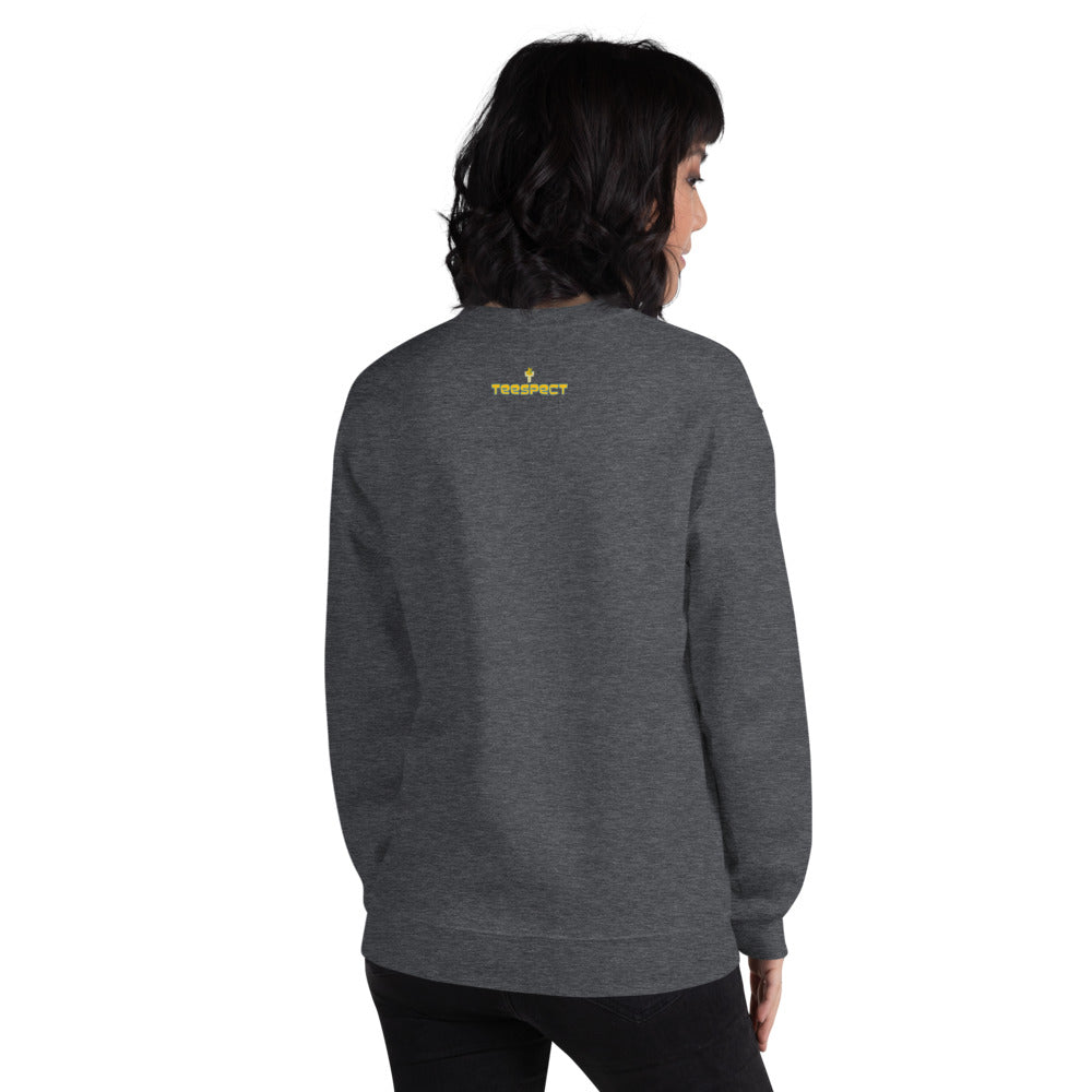 Cat Face Meow Warm, Soft Feel, Pre-Shrunk Classic Fit Crew Neck Sweatshirt TeeSpect