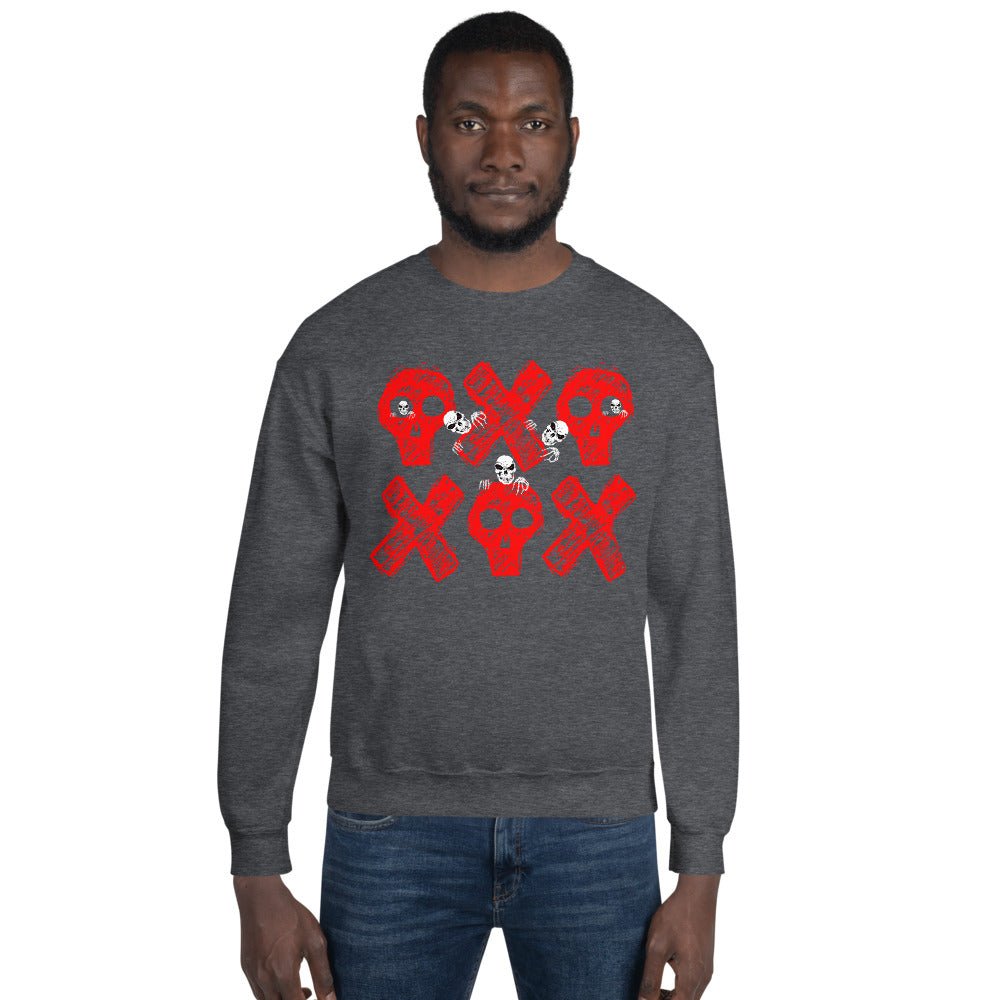 Spooky Show Peek-A-Boo Halloween Ghouls Unisex Crew Neck Sweatshirt TeeSpect