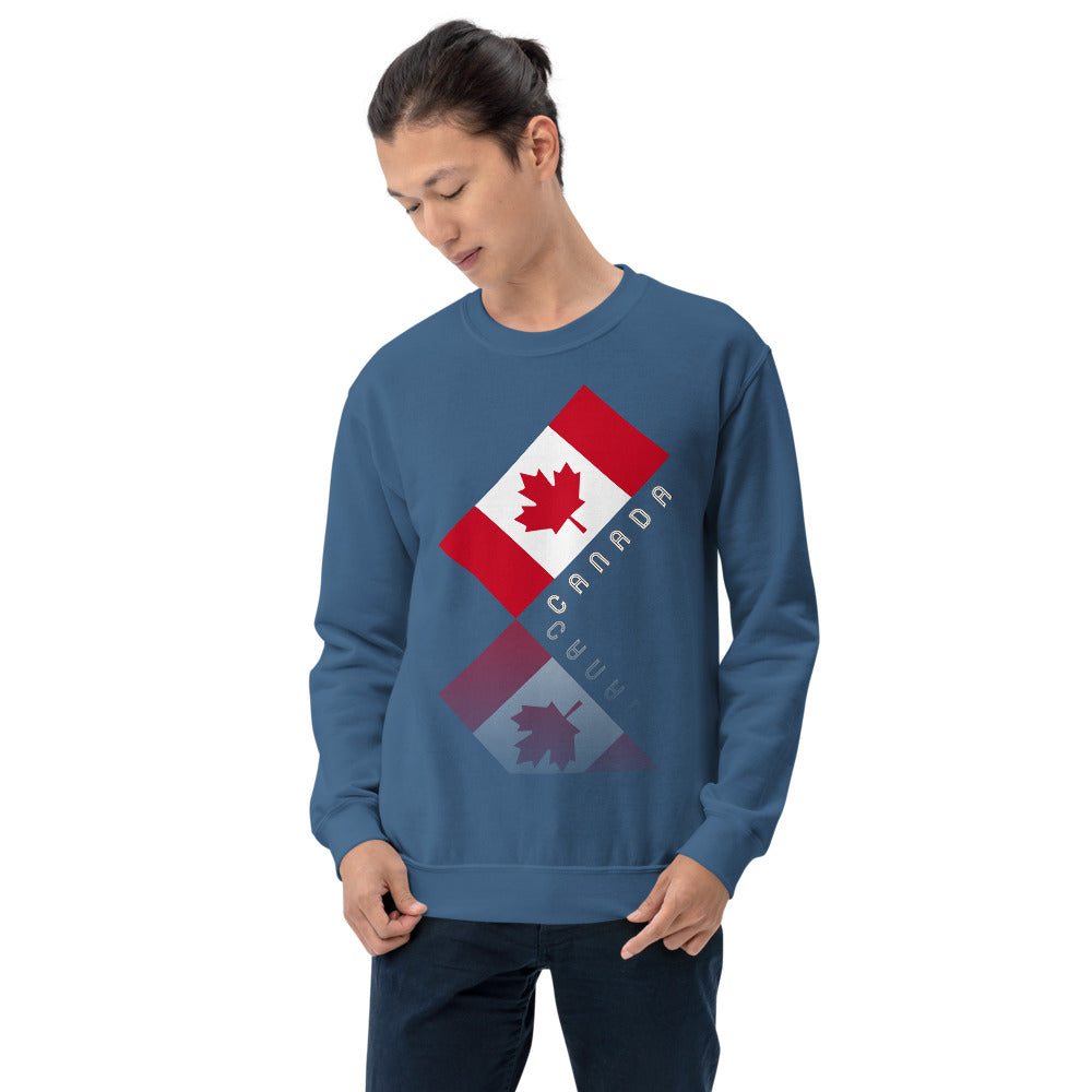 Elegant Maple Leaf Canada Unisex Crew Neck Sweatshirt TeeSpect