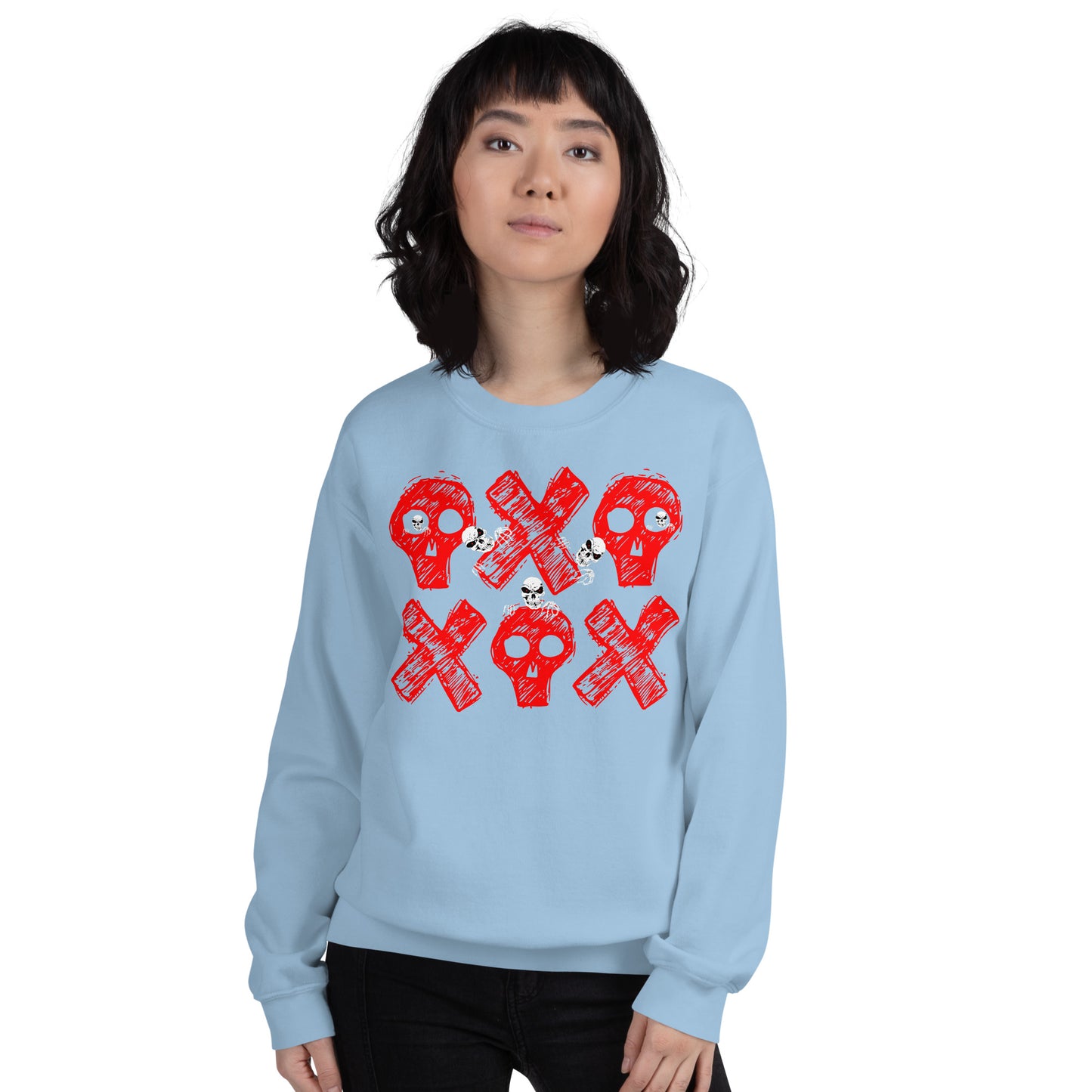 Spooky Show Peek-A-Boo Halloween Ghouls Unisex Crew Neck Sweatshirt TeeSpect